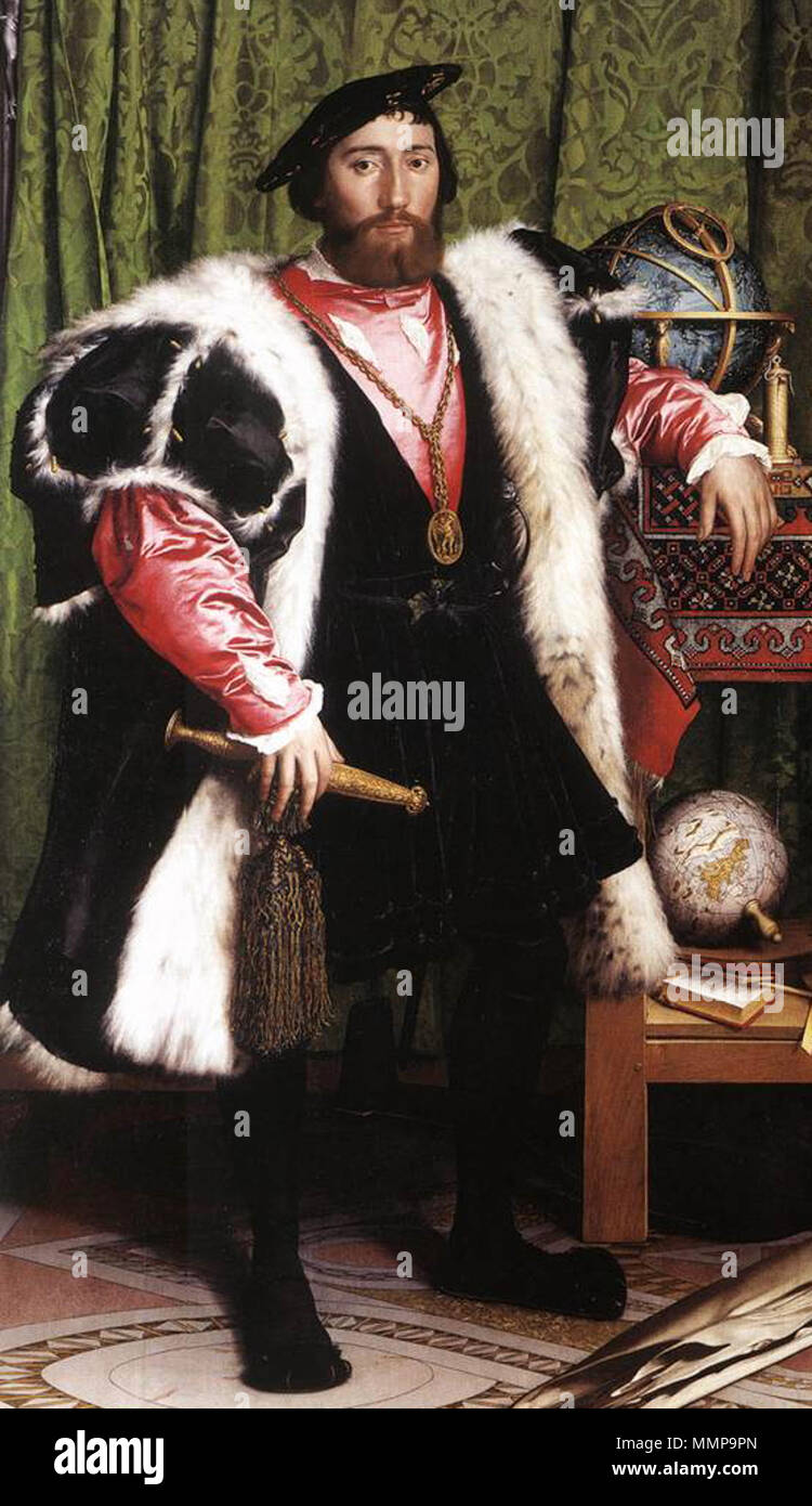 . Jean de Dinteville, aged 29, 1533. Detail of The Ambassadors Jean de