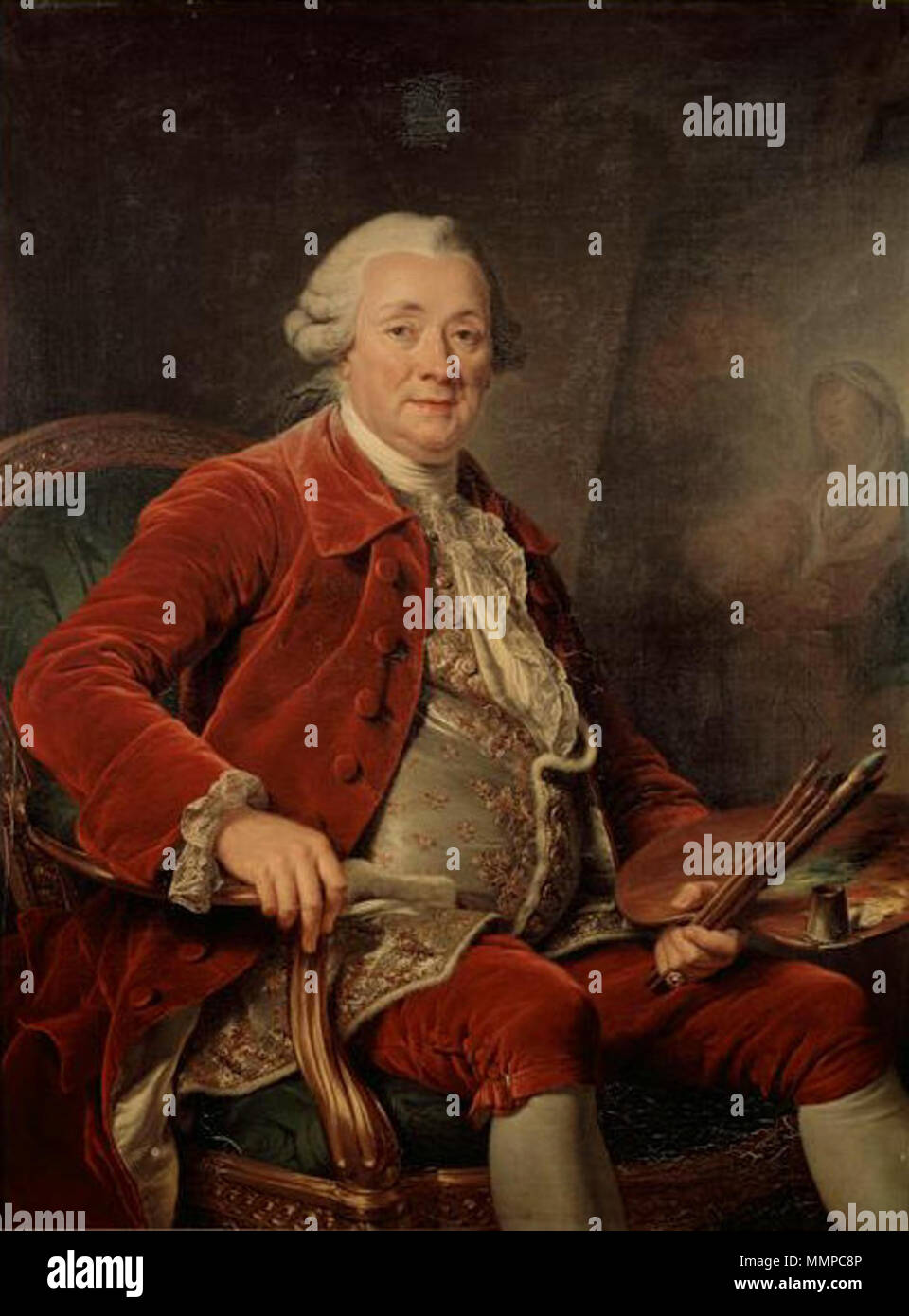 Portrait of CharlesAmédéePhilippe van Loo (17191795), French painter