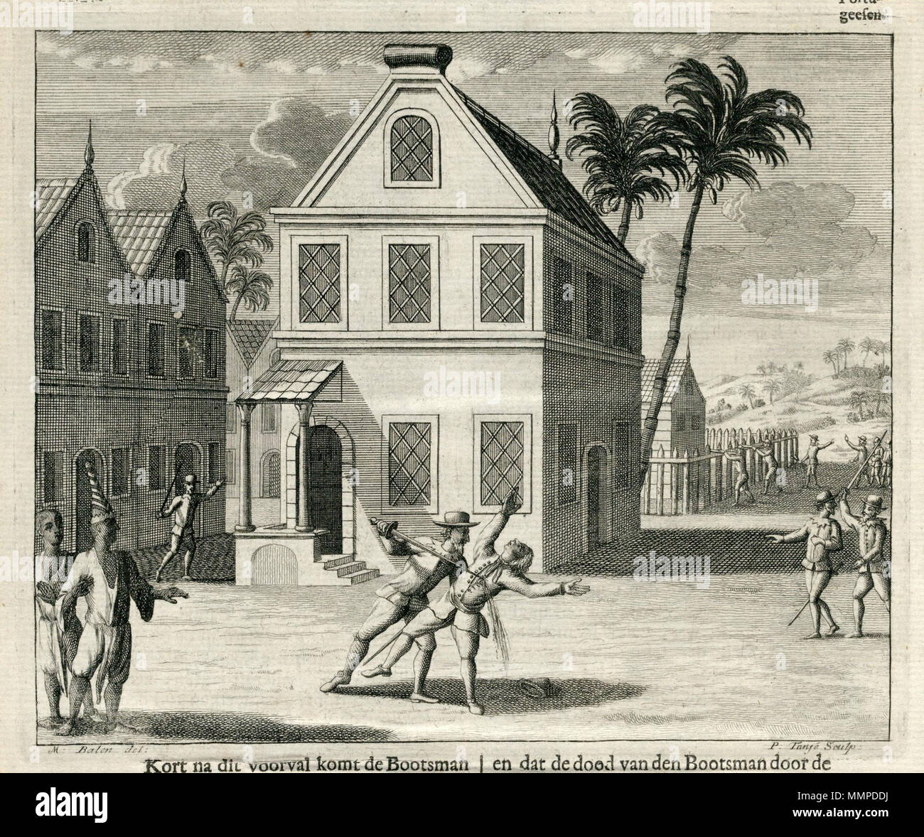 . Nederlands Hollandse bootsman vermoord door Portugese zeeman in