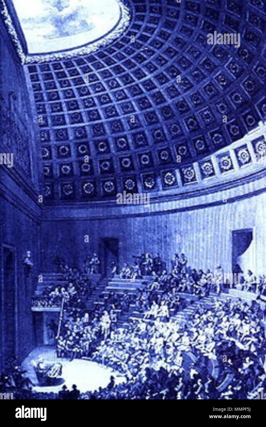 . English an image of the interior of the ecole de chirurgie