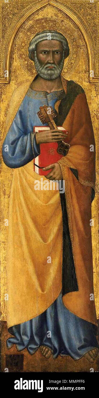 St Peter. 1390s. Andrea Di Vanni D'Andrea - St Peter - WGA00427 Stock Photo