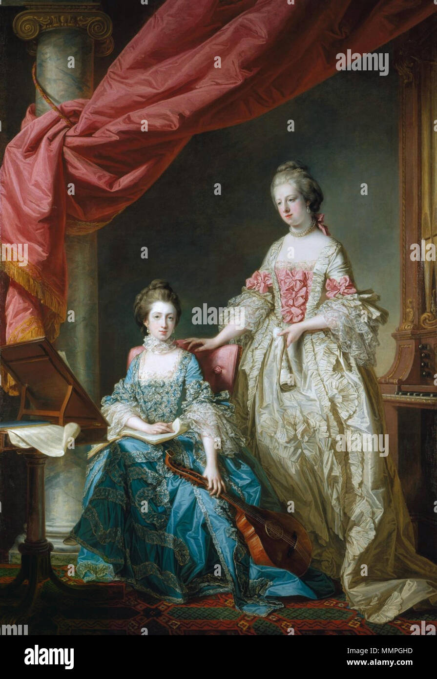 . Portrait of George III’s two youngest sisters: Princess Louisa ...