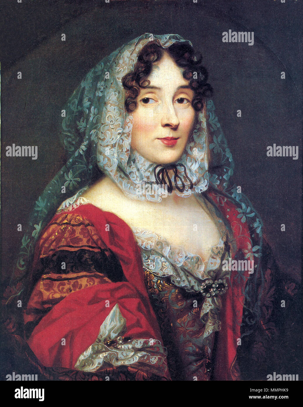 .  Deutsch: Porträt vermutlich von Anne-Marie de La Trémoille, princesse des Ursins (1641-1722) Français : Portrait présumé d'Anne-Marie de La Trémoille, princesse des Ursins (1641-1722)  . circa 1670. AnneMariedeLaTremoille Stock Photo