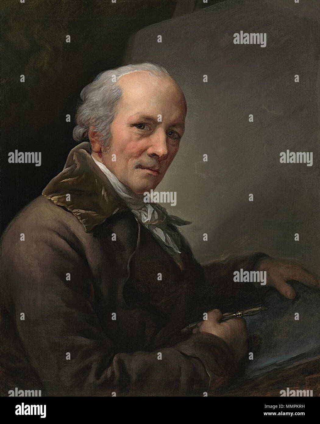 Self-portrait. circa 1808. Anton Graff - Selbstbildnis Stock Photo