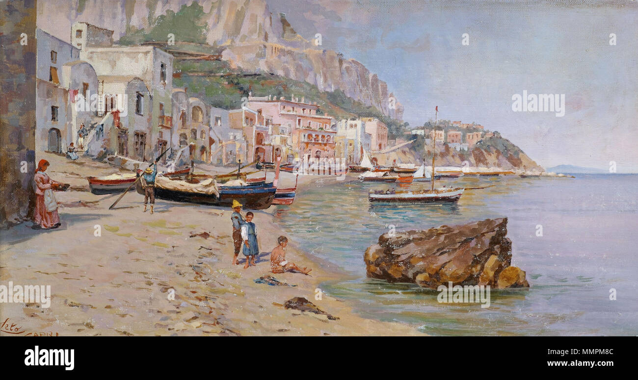 . Capri  . by 1913.   Attributed to Antonino Leto  (1834–1913)    Alternative names Leto de Capri; Antonio Leto; Leto; a. leto; leto antonio  Description Italian painter  Date of birth/death 14 June 1844 31 March 1913  Location of birth/death Monreale, Italy Capri, Italy  Work location Italy  Authority control  : Q13178339 VIAF:?72285537 ULAN:?500108291 GND:?12283349X SBN:?ITICCUBVEV059997 RKD:?49639 Antonino Leto (attr) Capri Stock Photo