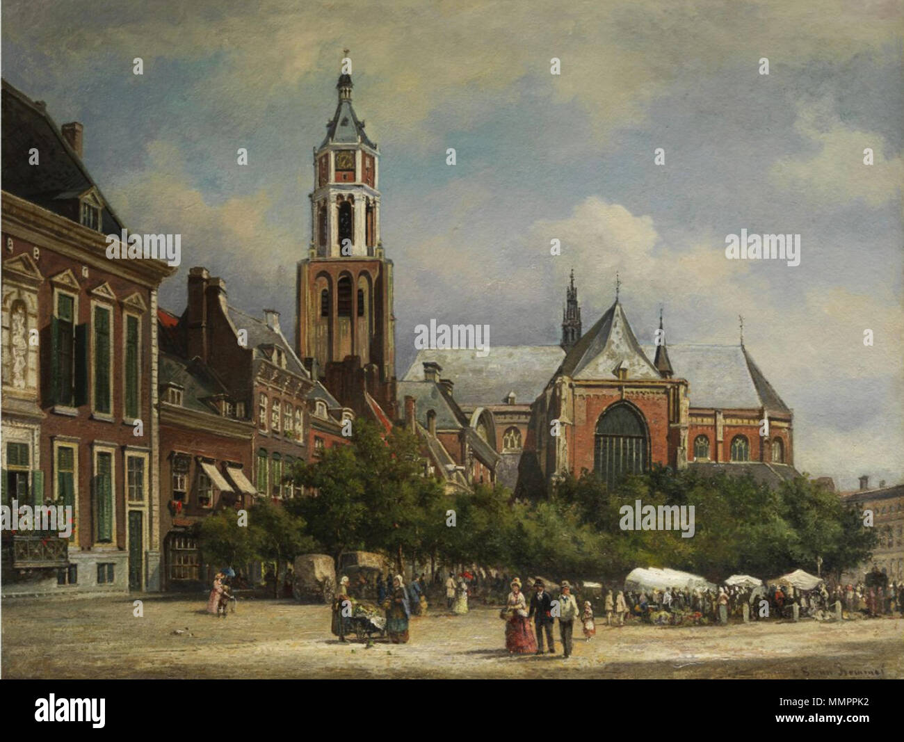 German: Der Markt in Arnhem (mit Eusebius-Kirche) . 1884. Elias van Bommel  (1819–1890) Alternative names Elias Pieter van Bommel Description Dutch  painter and draughtsman Date of birth/death 26 January 1819 2