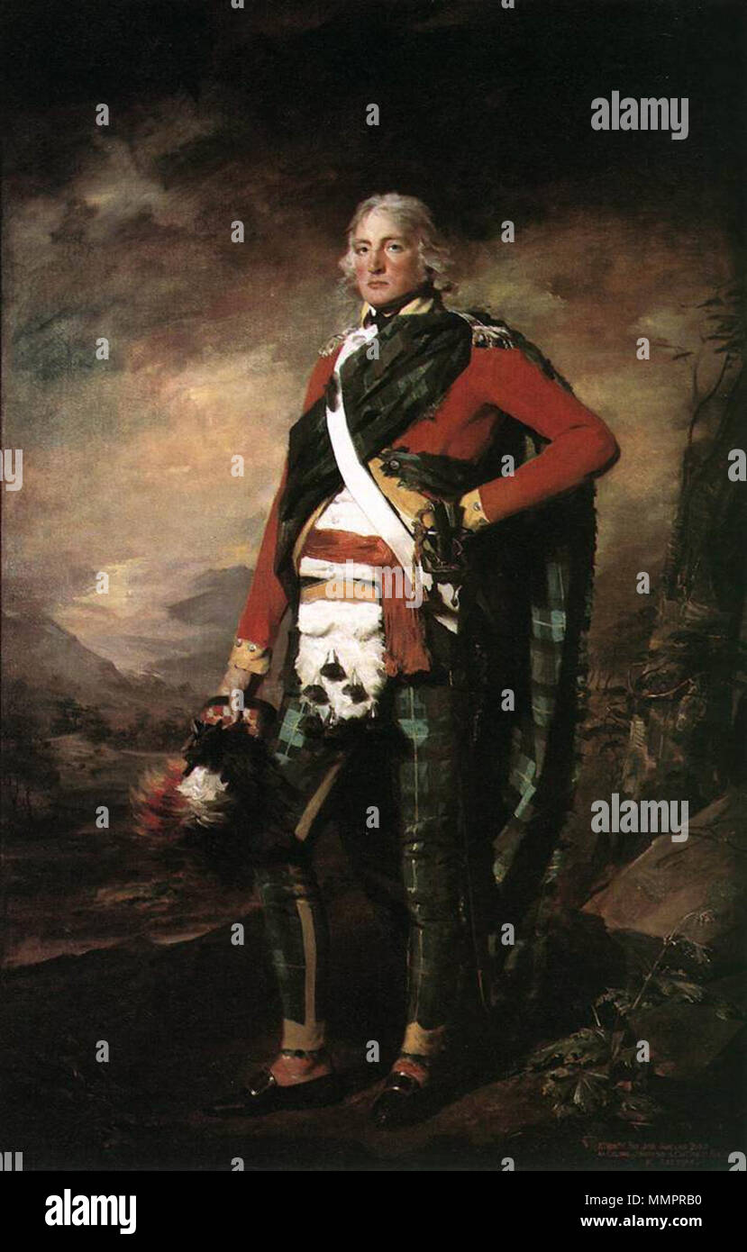English: Portrait of Sir John Sinclair . between 1794 and 1795. Sir John Sinclair Stock Photo