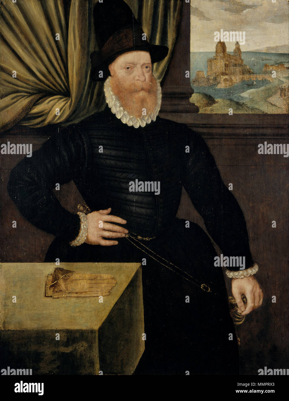 James Douglas, 4th Earl of Morton, about 1516 - 1581. Regent of Scotland. 1580. Attributed to Arnold Bronckorst - James Douglas, 4th Earl of Morton, about 1516 - 1581. Regent of Scotland - Google Art Project Stock Photo