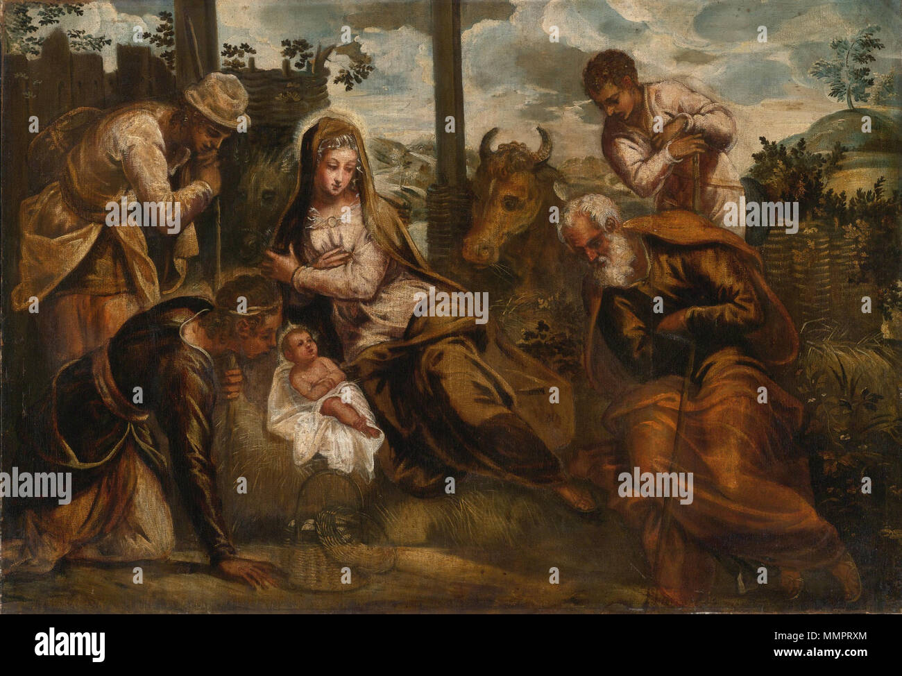 . The Adoration of the Shepherds . 16th century. Attributed to Giovanni ...