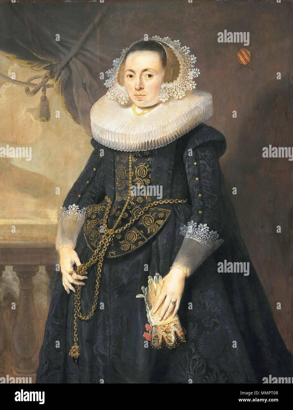 Portrait of a Woman. circa 1625-1630. Attributed to Pieter Claesz. Soutman 001 Stock Photo