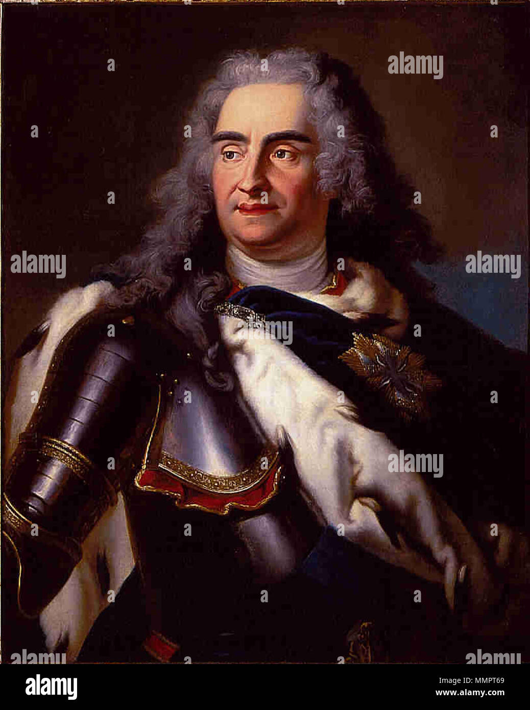 . August II the Strong KIng of Poland August II the Strong Stock Photo ...