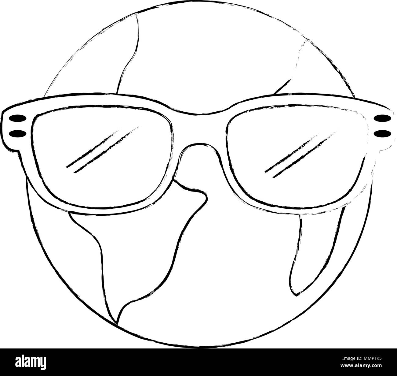 Planet earth comic Black and White Stock Photos & Images - Alamy