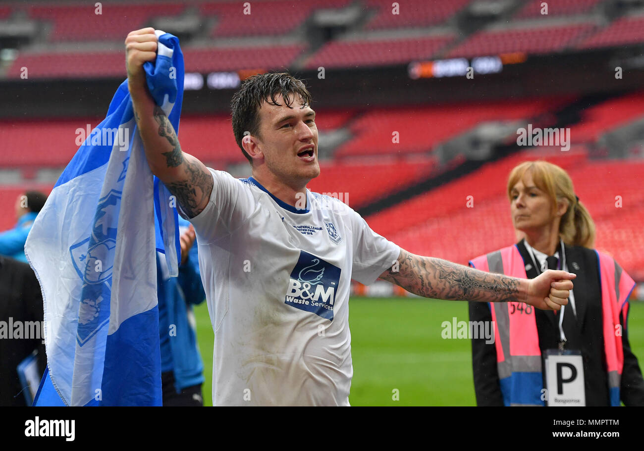 during the Vanarama National League Play-Off Final match between Tranmere  Rovers and Boreham Wood at Wembley Stadium, London, England. (Photo by  Richard Ault/talru.com)