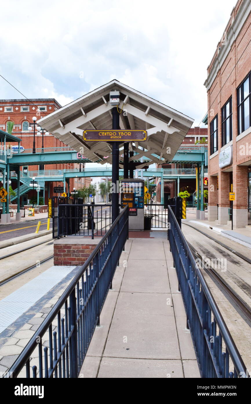 Downtown Ybor City in Tampa's oldest, historical neighborhood. Building