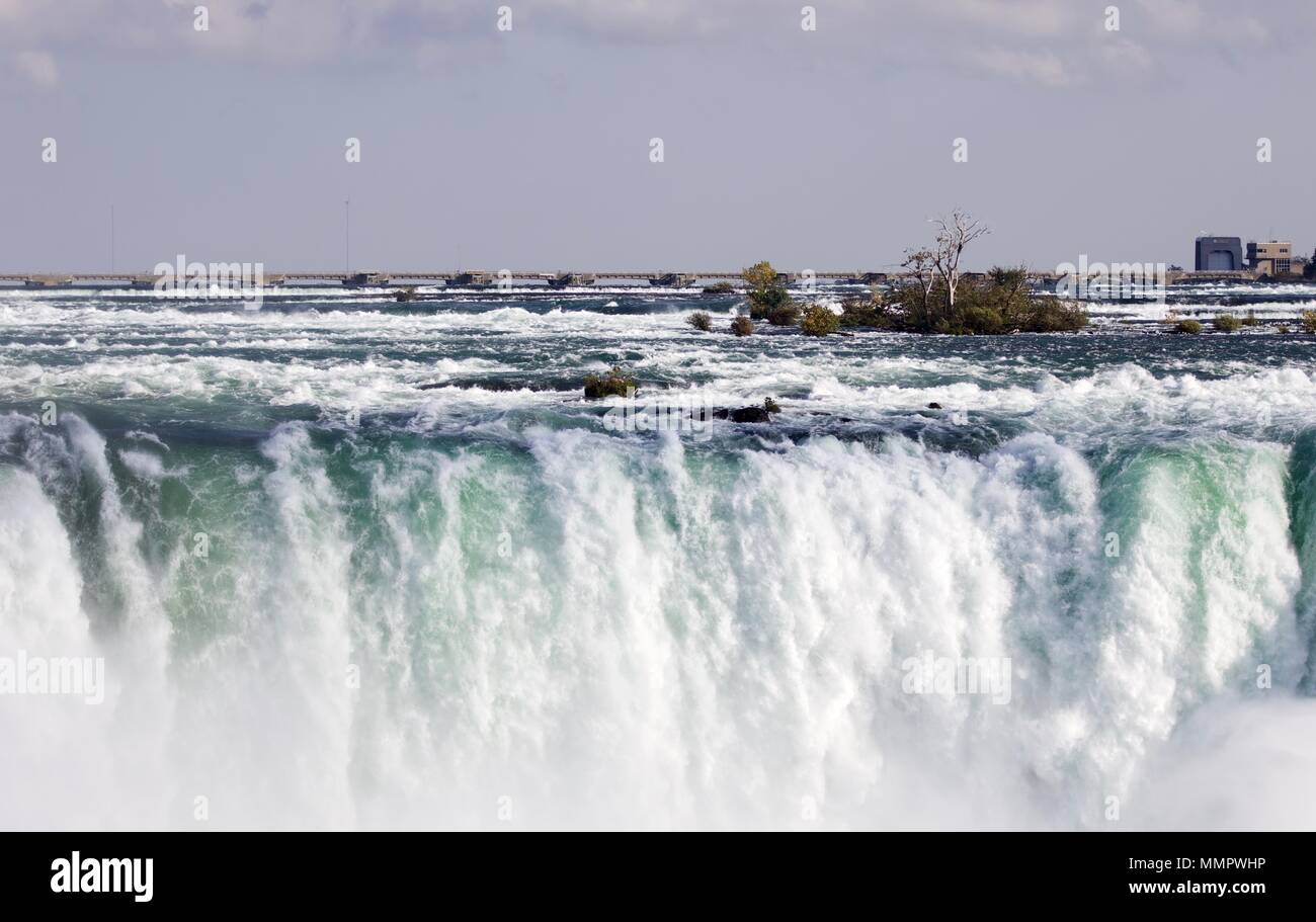 Photo of an amazing Niagara waterfall at fall Stock Photo