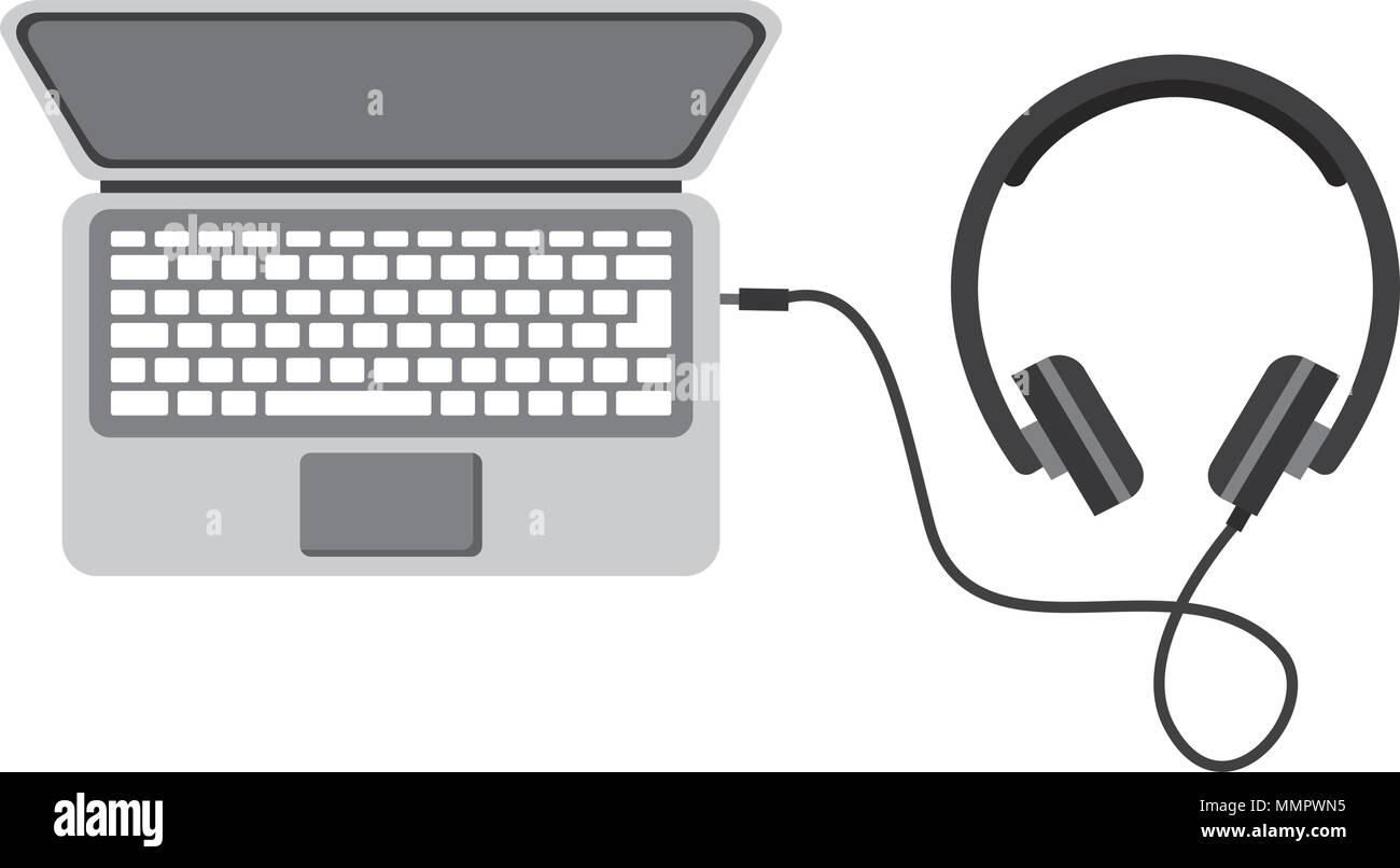 headphones symbol computer