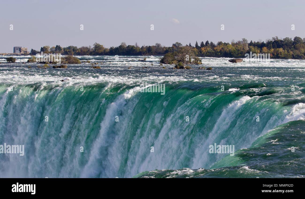 Background with an amazing Niagara waterfall Stock Photo