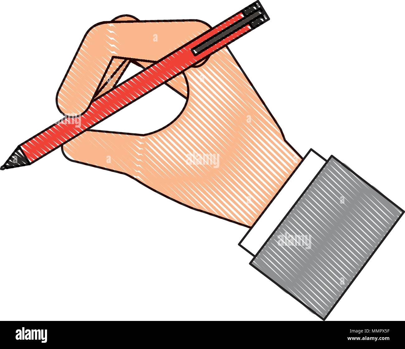 hand writing with pen vector illustration design Stock Vector Image & Art -  Alamy