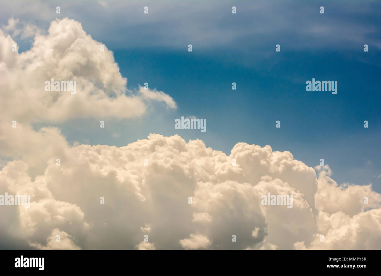 Clouds background cumulonimbus cloud formations before the storm Stock Photo