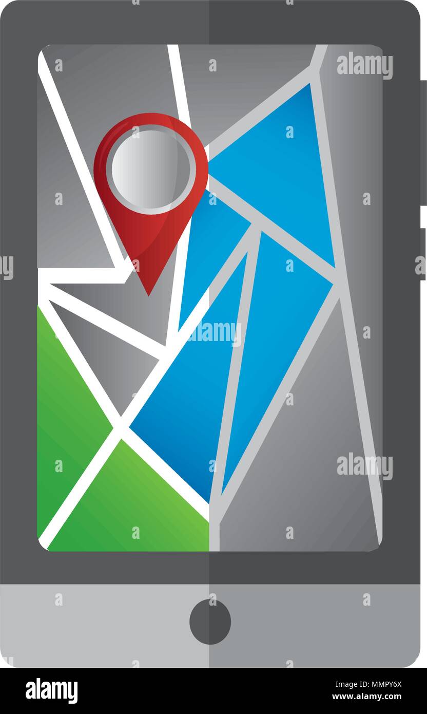 gps navigation map pin pointer location vector illustration Stock ...