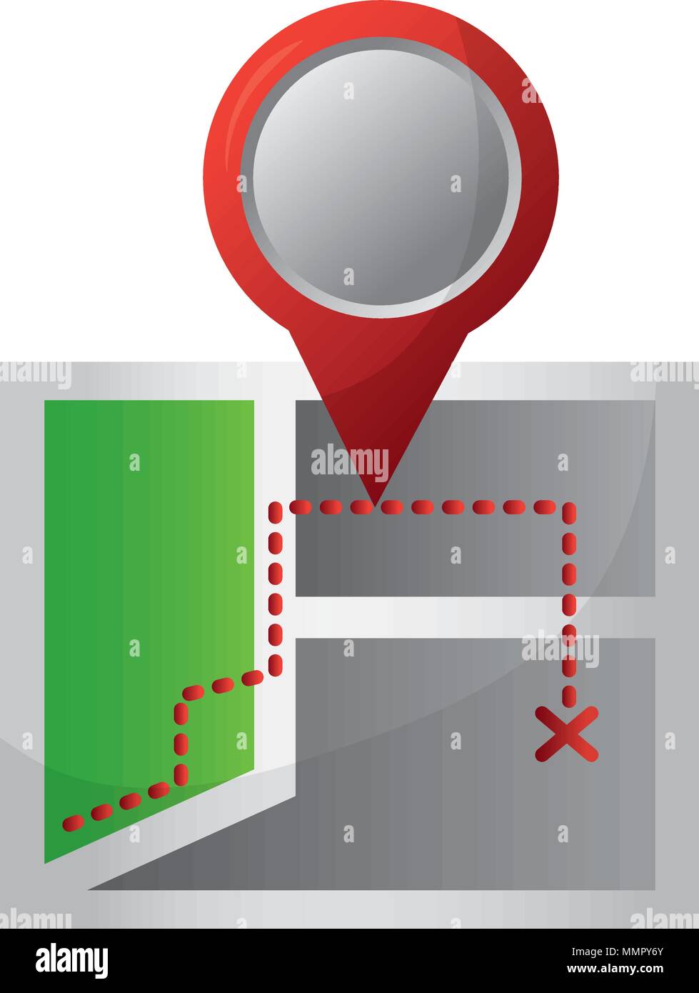 gps navigation map pin pointer location vector illustration Stock ...
