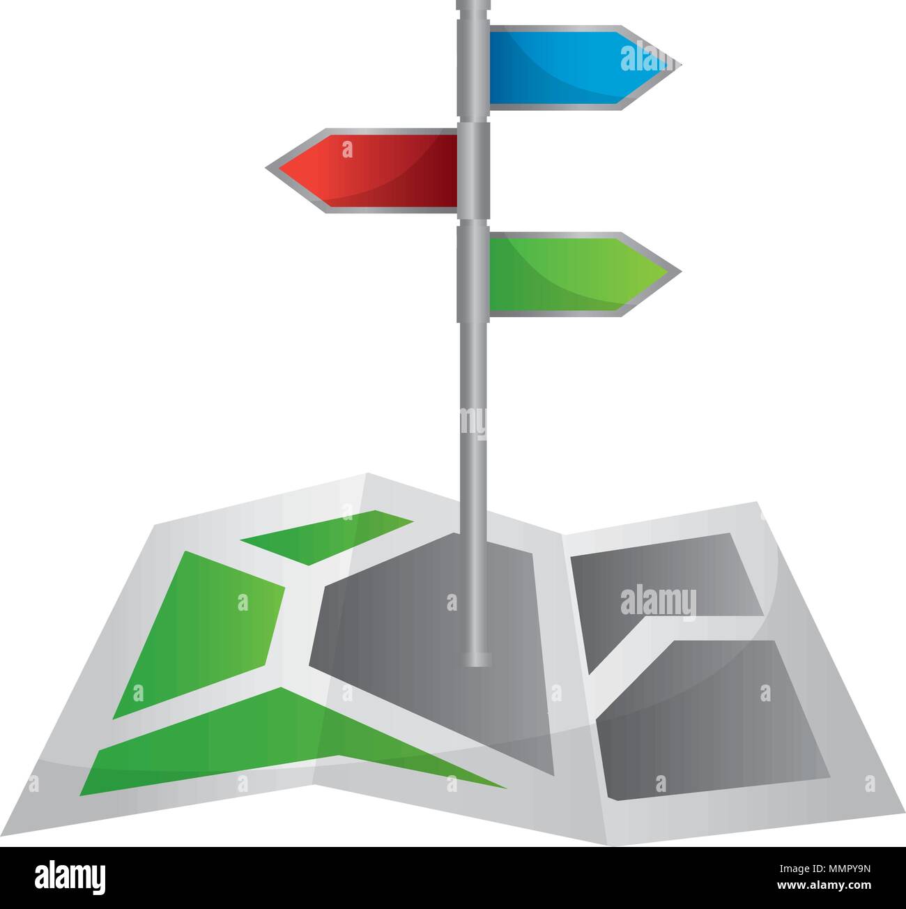 gps navigation map with pin location vector illustration Stock Vector ...