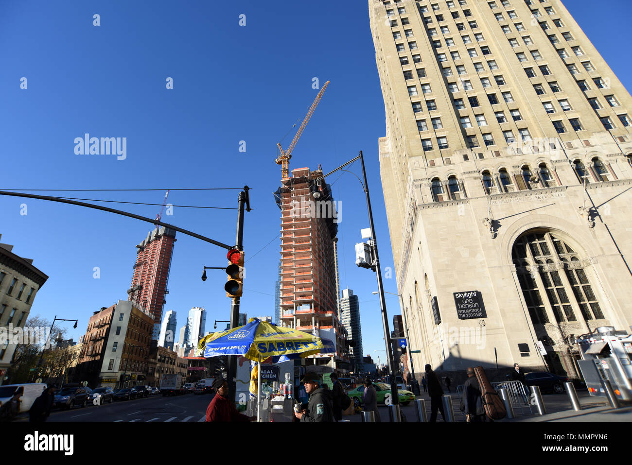 Downtown Brooklyn, November 2015. Stock Photo