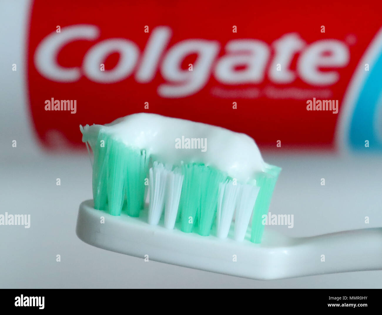 Colgate toothpaste on a toothbrush. WH Smith has said a computer error