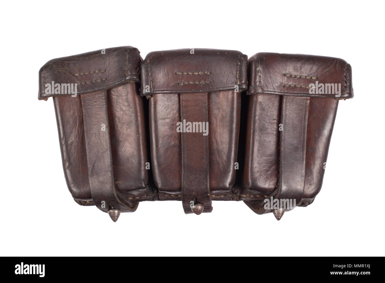 ww1 period leather ammo pouch bag for ammo Stock Photo Alamy