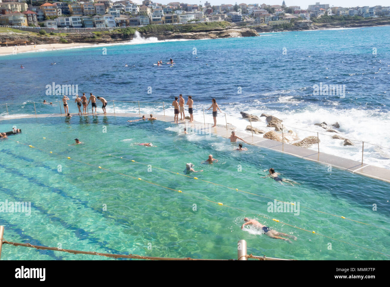 Swimming pool at Bronte beach in Sydney Australia Stock Photo