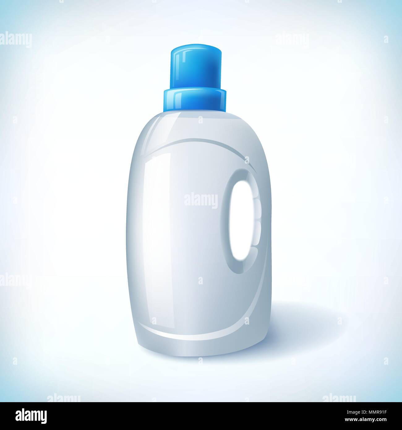 White container bottle. Chemical bottle 3d illustration isolated on ...