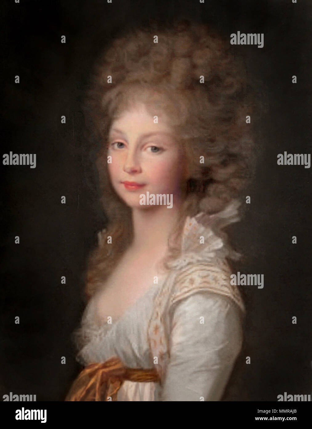 .  Deutsch: Friederike von Mecklenburg-Strelitz (1778-1841) English: Portrait of Frederica of Mecklenburg-Strelitz (1778-1841), later Queen of Hanover  . 1796. Friederike von Preussen - 1796 Stock Photo