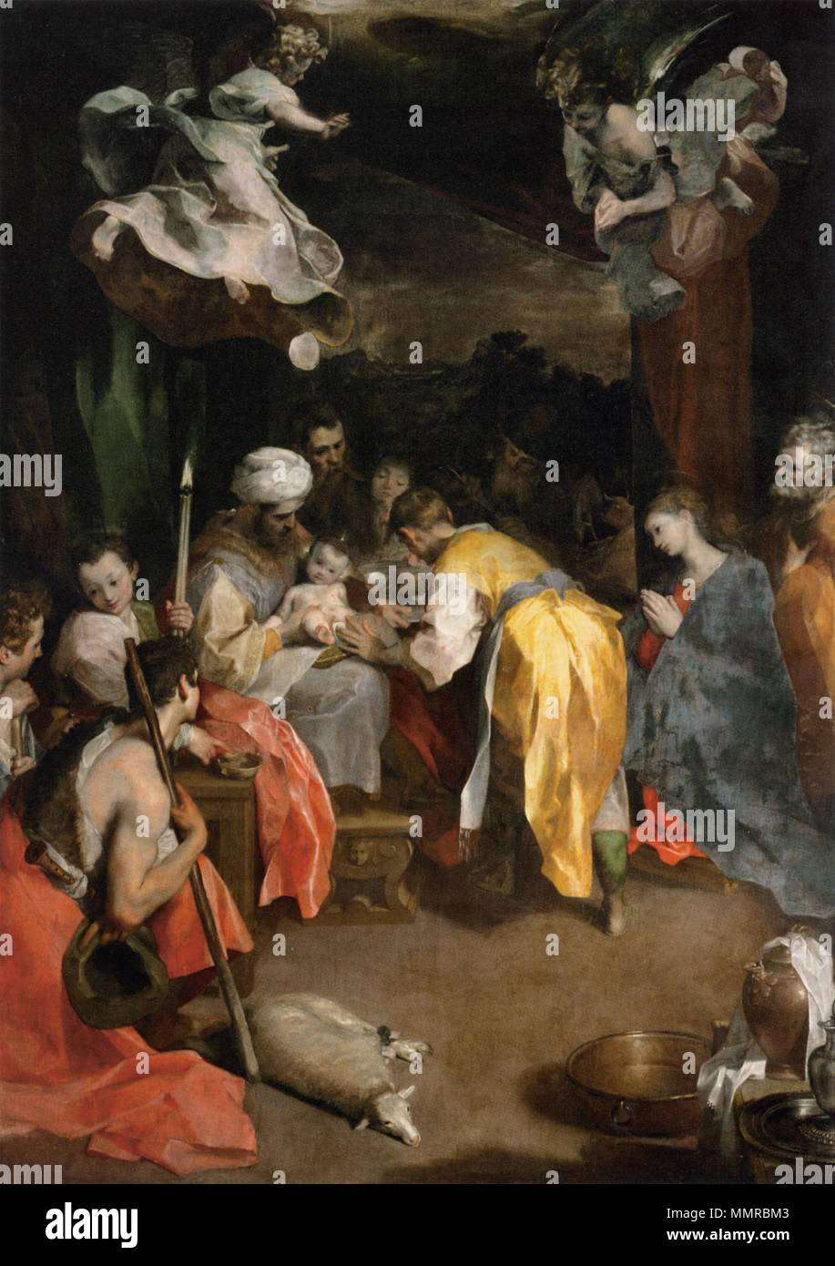 . Français La circoncision English The Circumcision . 1590. BarocciCirconcisionLouvre Stock