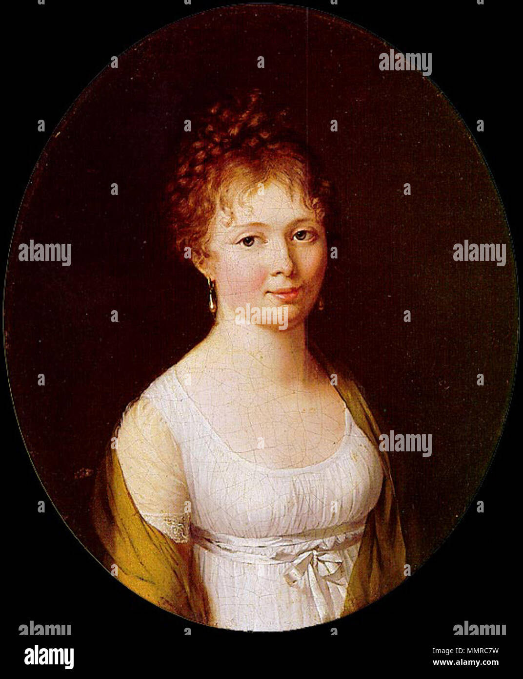 Portrait of Gabrielle Josephine du Pont (de la Fite de Pelleport) (1770-1836). circa 1798. Gabrielle-Josephine-du-Pont-ca1978 Stock Photo