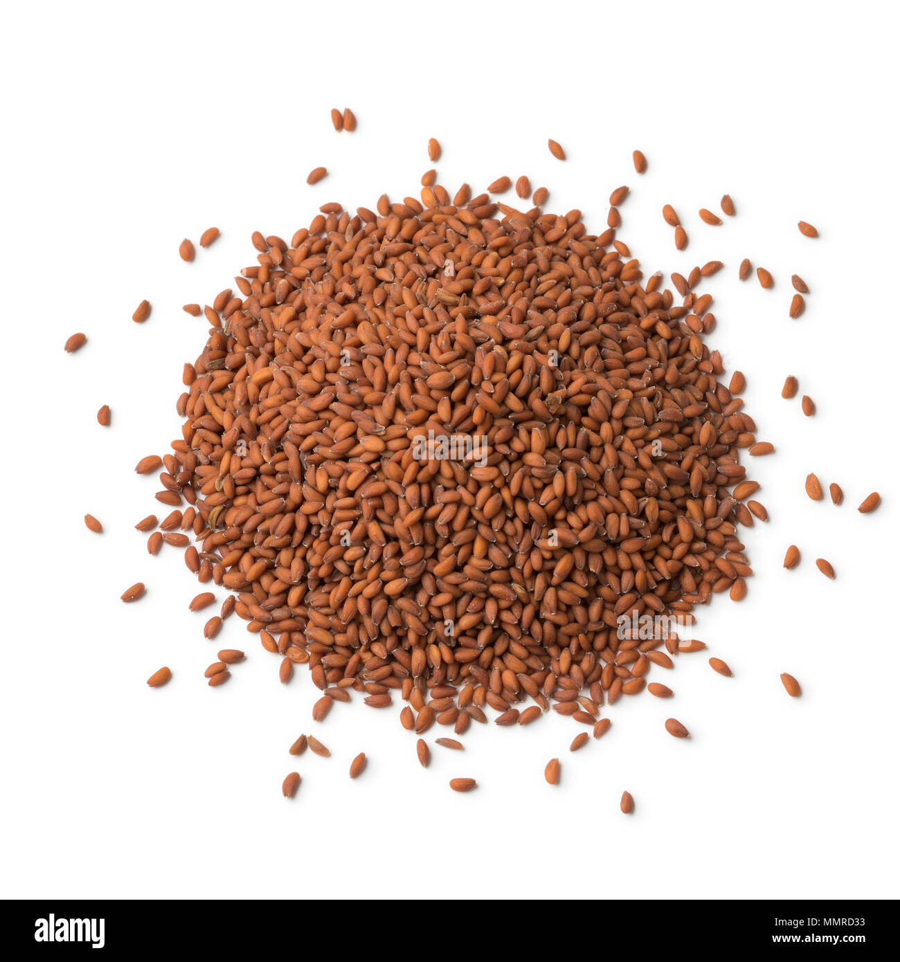Heap of garden cress seeds isolated on white background Stock Photo
