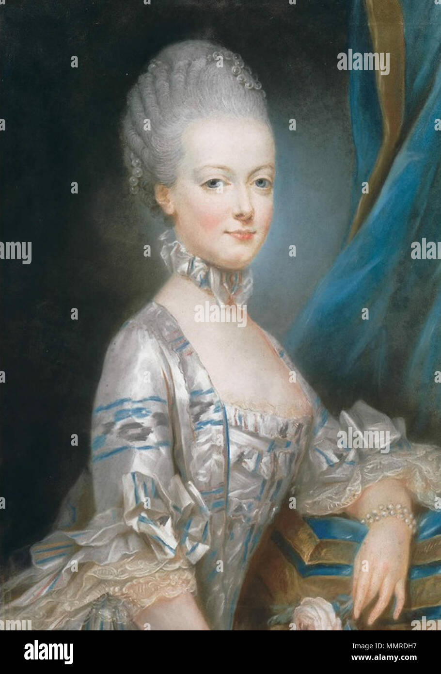 .  Deutsch: Porträt Marie-Antoinettes  . 1769. Marie Antoinette Ducreux 1769 Stock Photo