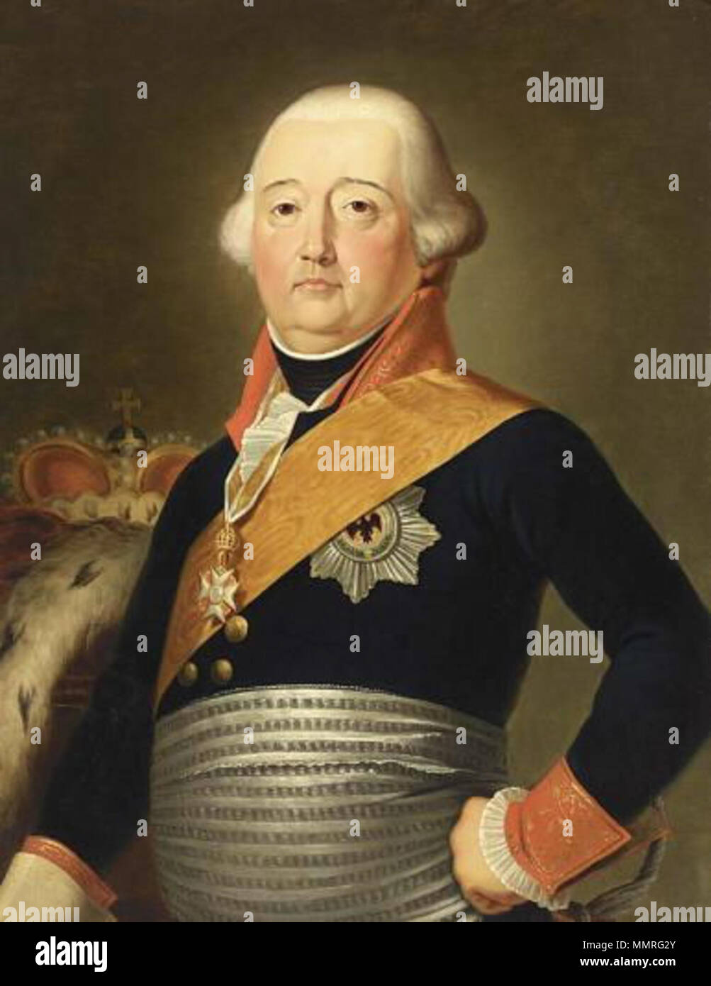 Portrait of Hermann, Prince of Hohenzollern-Hechingen (1751-1810). before 1810. Hermannhohenzollern Stock Photo