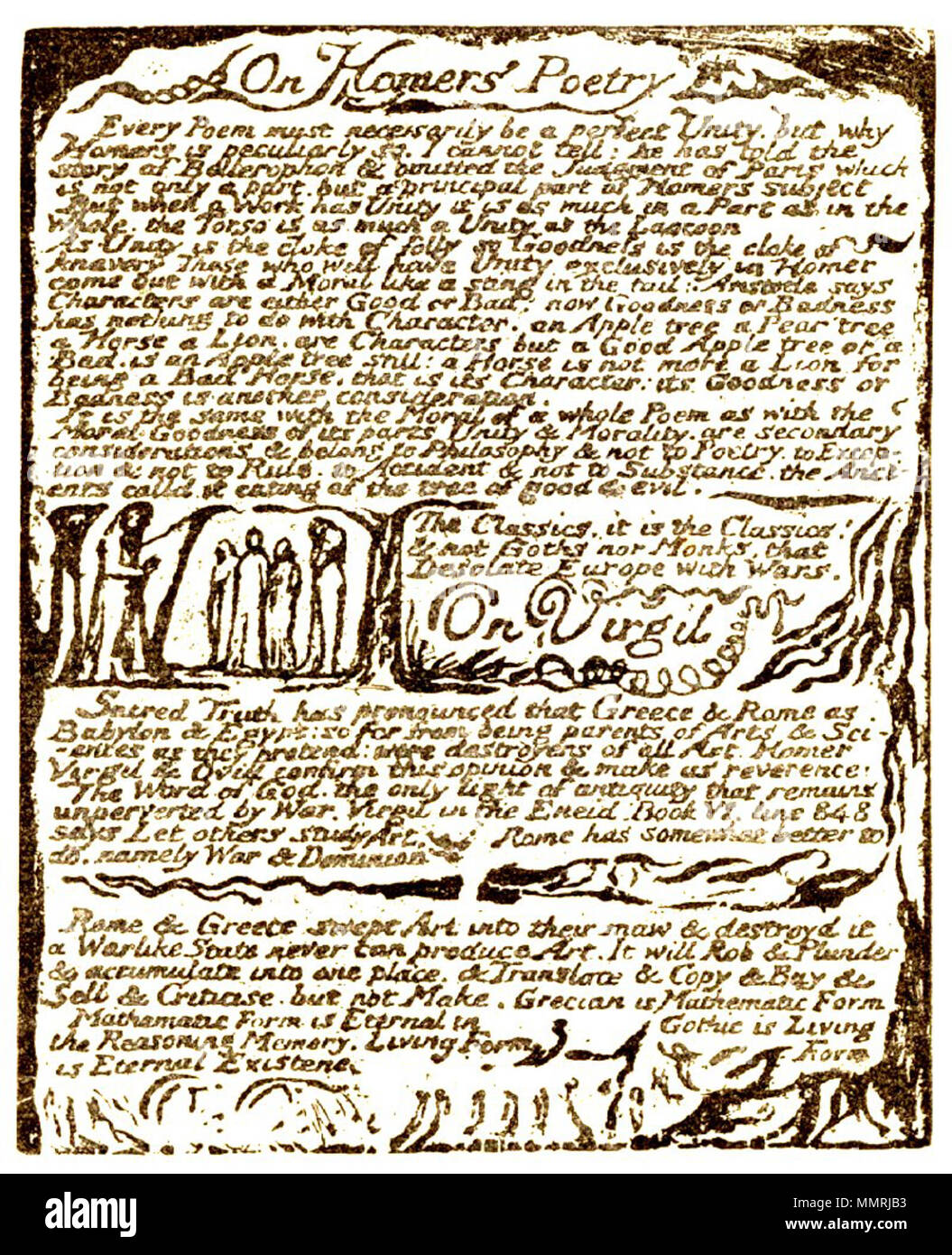 English: William Blake On Homer's Poetry On Virgil . 5 July 2013, 11:58:23.  William Blake (1757–1827) Alternative names W. Blake; Uil'iam Bleik  Description British painter, poet, writer, theologian, collector and  engraver