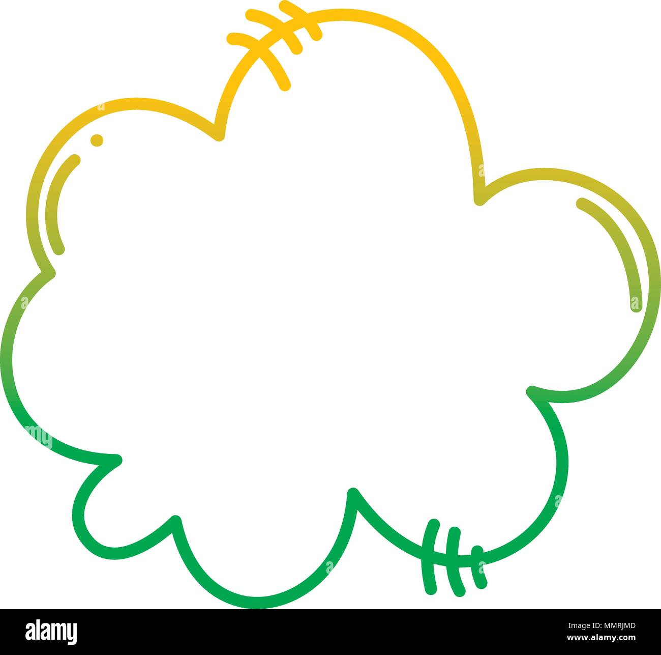 degraded line nature fluffly cloud weather in the sky Stock Vector ...