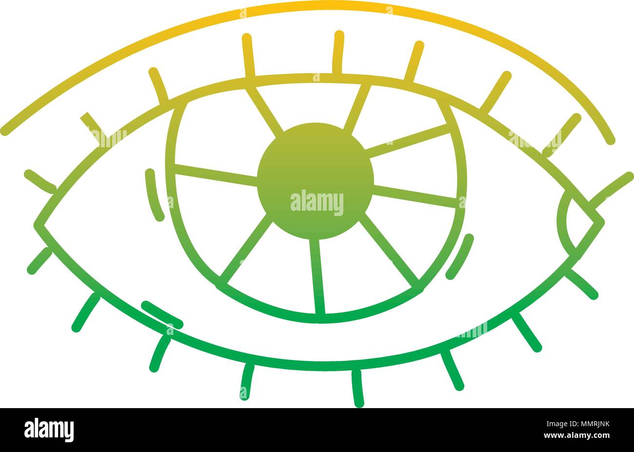 degraded line human eye optical vision icon Stock Vector Image & Art ...
