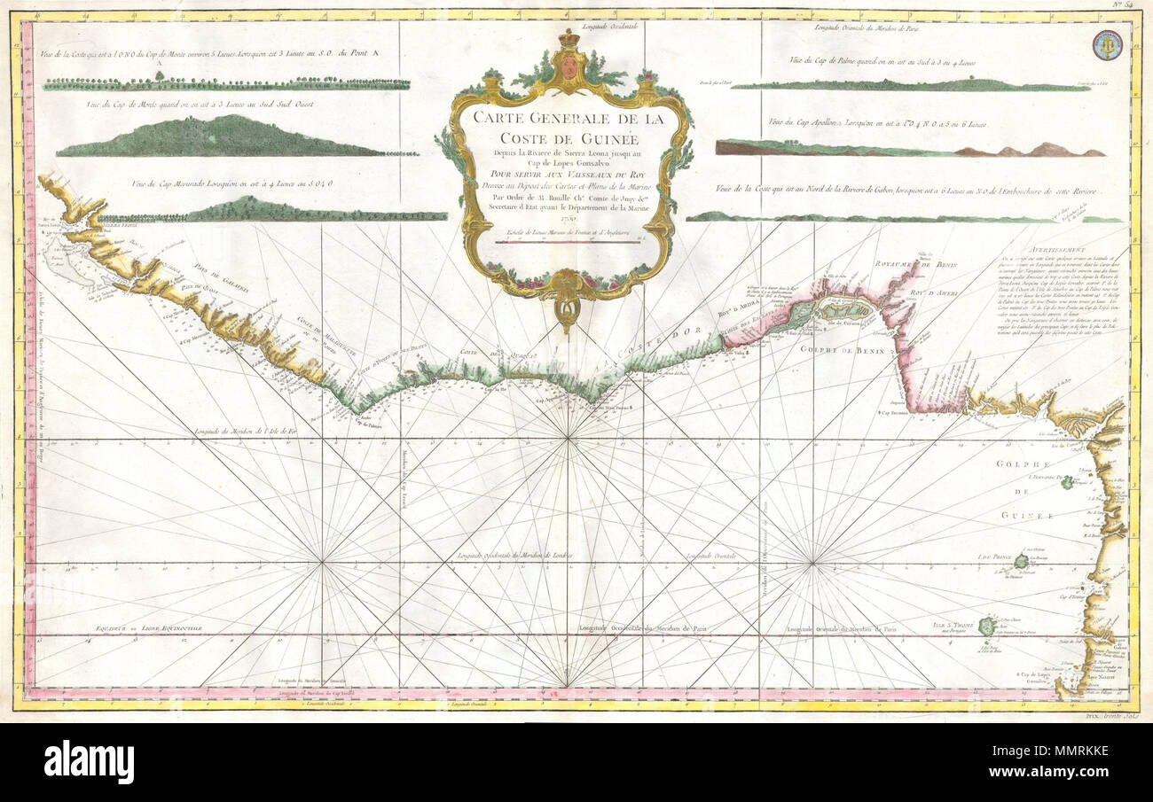 English This Is A Rare And Attractive 1765 J N Bellin Nautical