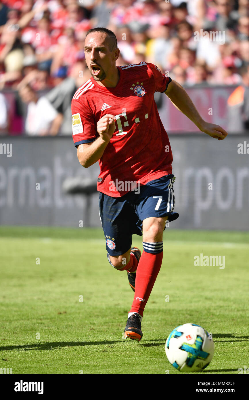 Franck Ribery Fc Bayern Munich Action Single Action Single Shot Cut Out Full Body Whole Figure Football 1 Bundesliga 34 Matchday Matchday34 Bayern Munich M Vfb Stuttgart S 1 4 On May 12