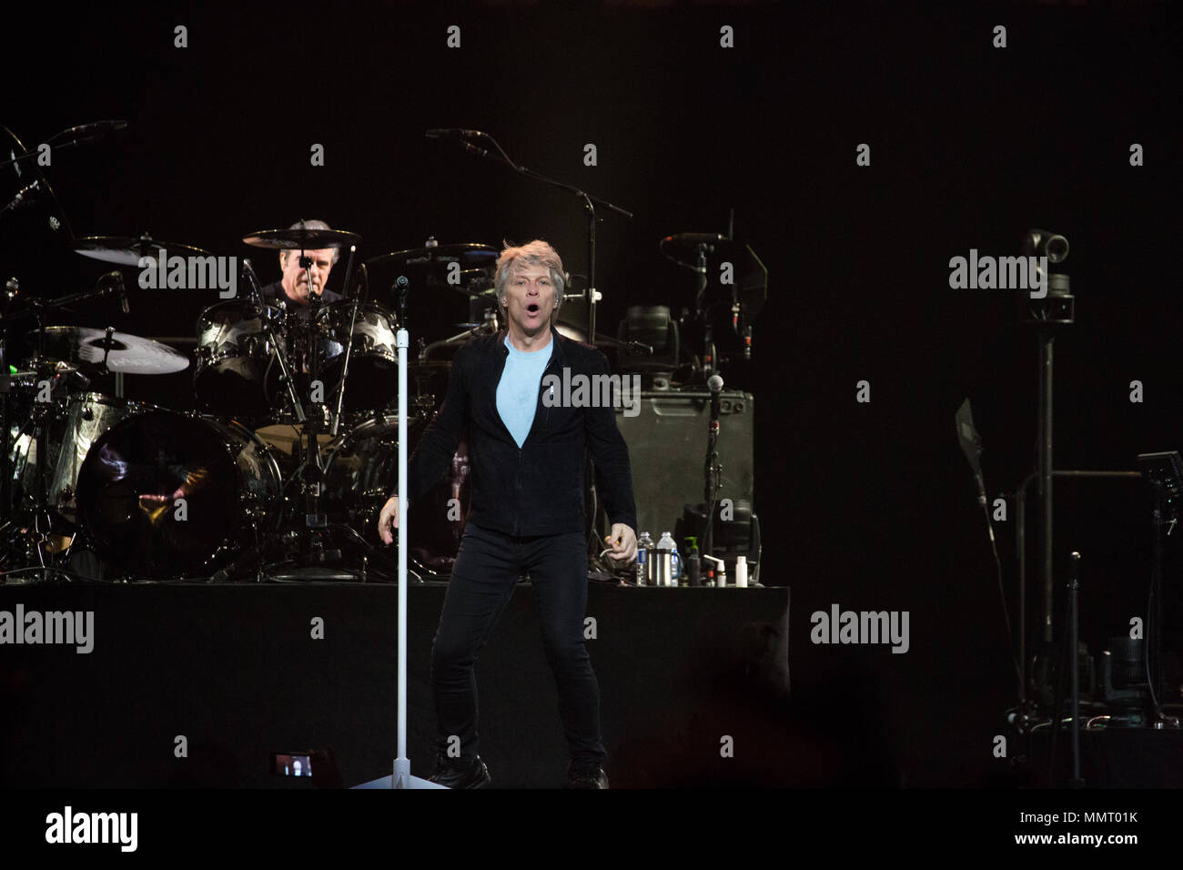 Tico torres of rock group bon jovi live on stage hi-res stock ...