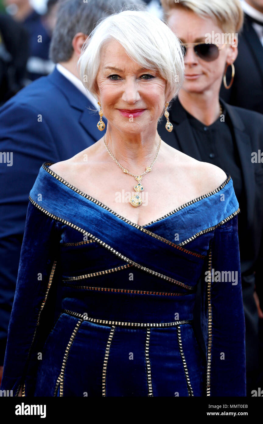 Cannes, France.. 12th May, 2018. Helen Mirren attending the 'Girls of the Sun / Les filles du soleil' premiere during the 71st Cannes Film Festival at the Palais des Festivals on May 12, 2018  in Cannes, France Credit: Geisler-Fotopress/Alamy Live News Stock Photo