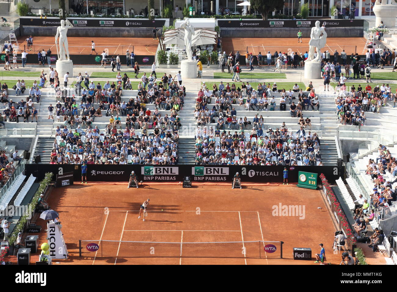 Rome, Italy. 12th May, 2018. Scenes at the ATP World Tour Masters 1000 Rome  tennis tournament at the Foro Italico in Rome Credit: Gari Wyn  Williams/Alamy Live News Stock Photo - Alamy