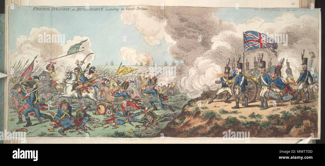 Bodleian Libraries, French invasion or- Buonaparté landing in GreatBritain Stock Photo