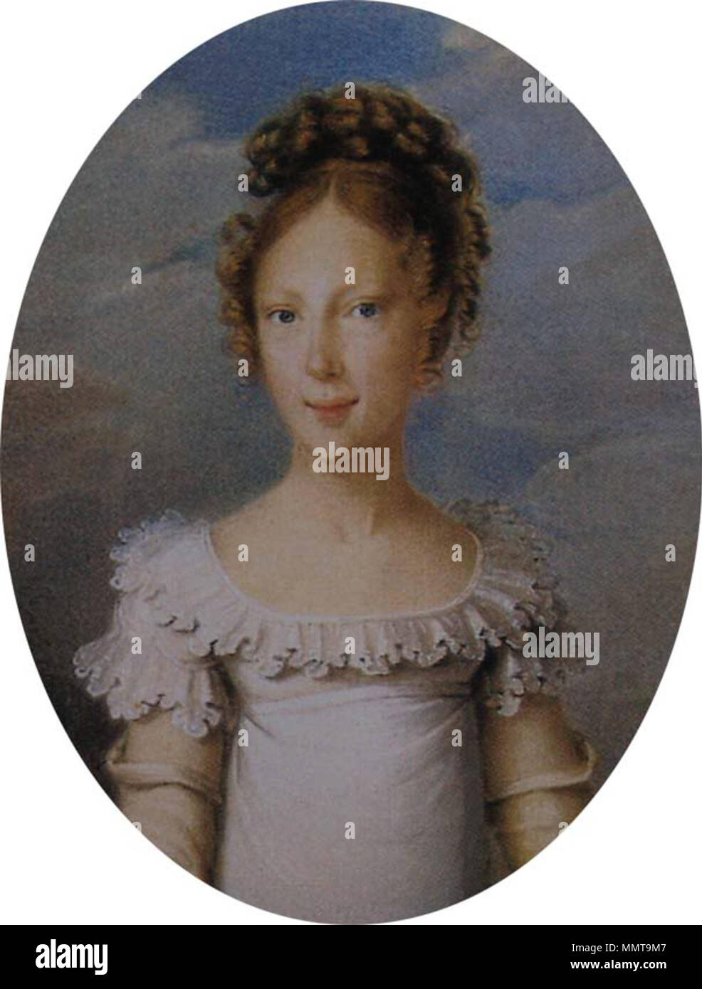 .  English: Portrait of Archduchess Maria Anna of Austria (1804–1858)  . circa 1817. Mariaanna03 Stock Photo