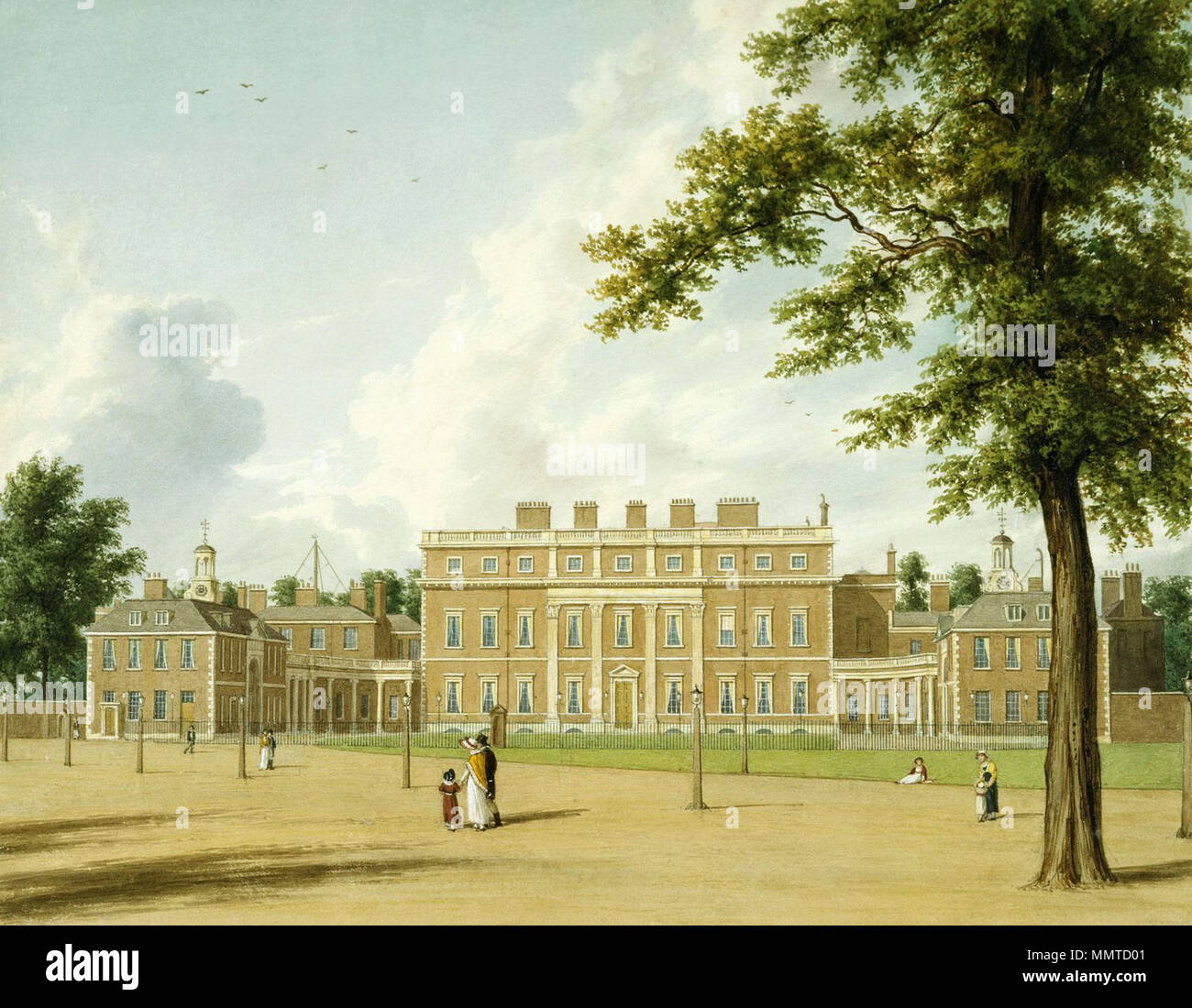 . English A view of the East Front of Buckingham House, before it was