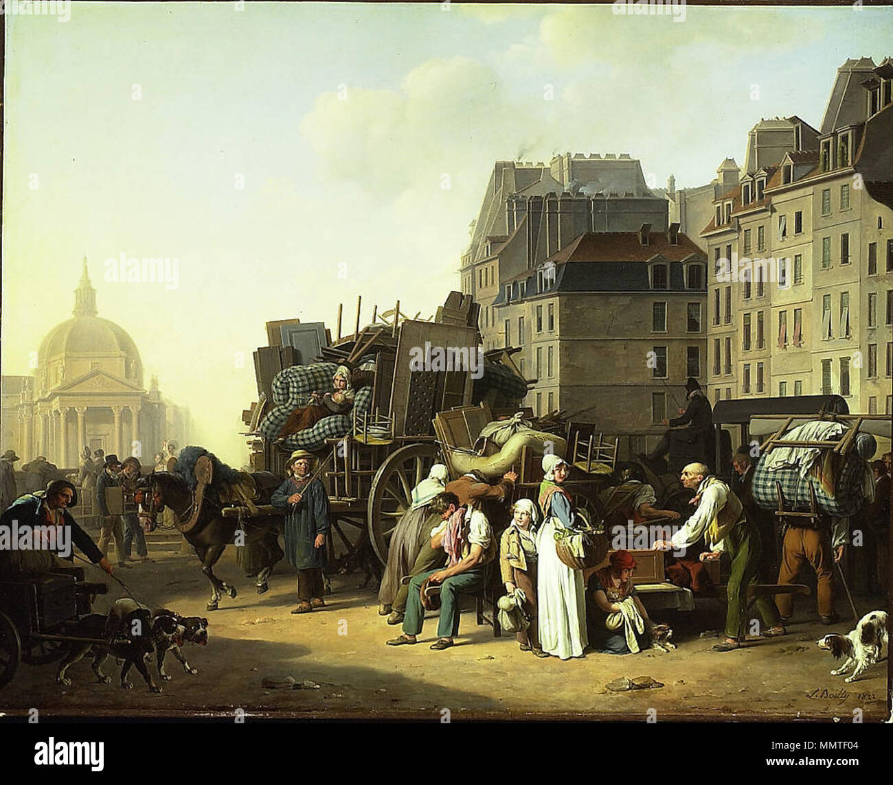 The Movings by Louis-Léopold Boilly Stock Photo