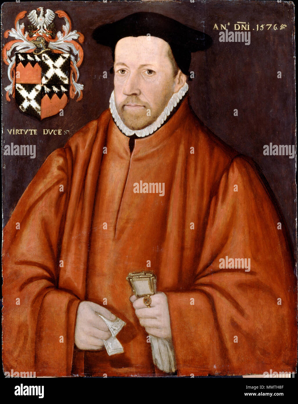 William Lovelace, Serjeant-at-law. 1576. British - Serjeant William Lovelace - Google Art Project Stock Photo